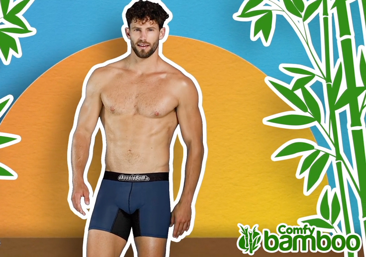 AussieBum Bambusové Boxerky COMFY BAMBOO Navy4